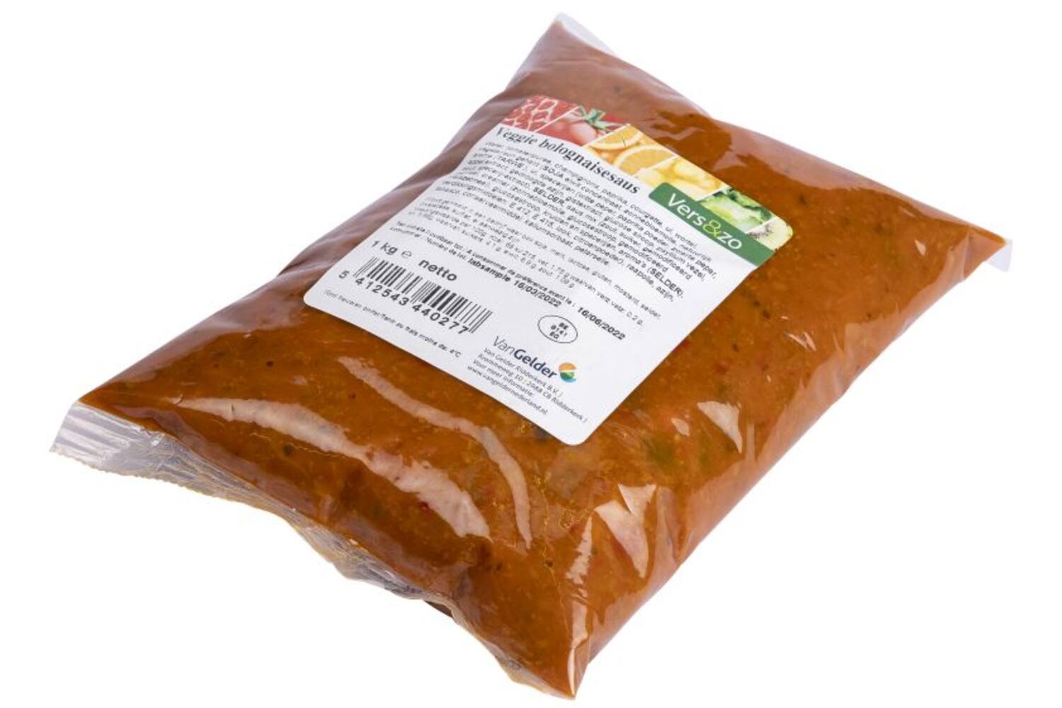 Vegetarische Bolognesesaus zak 1kg stuk